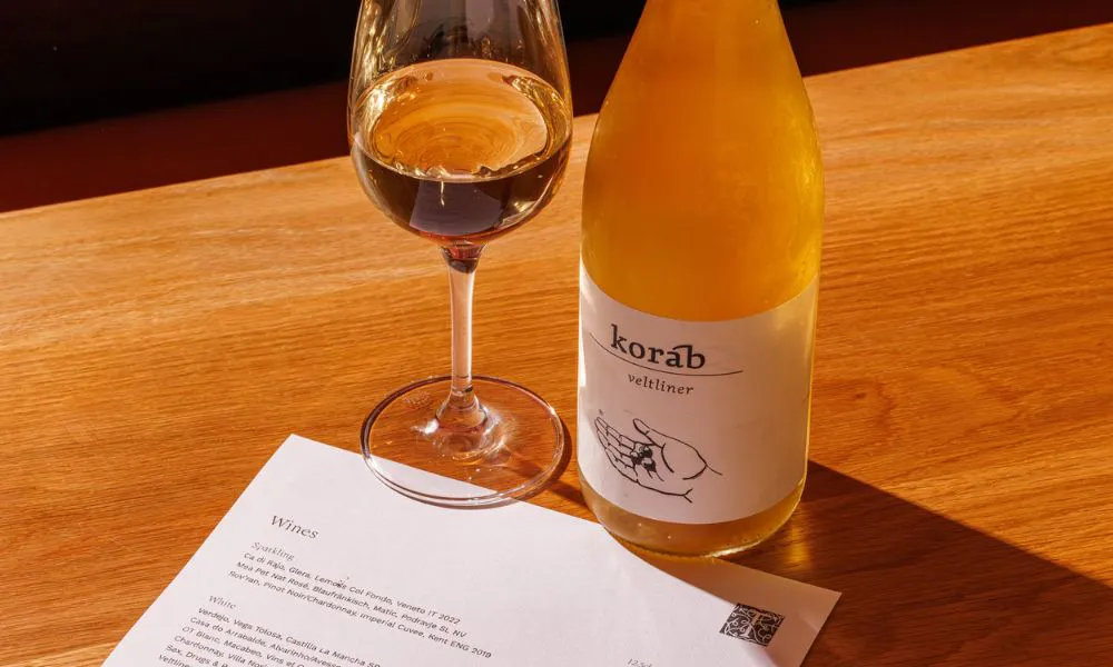 a bottle of wine at tendril