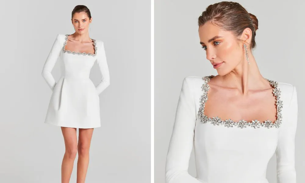 Structured wedding dress