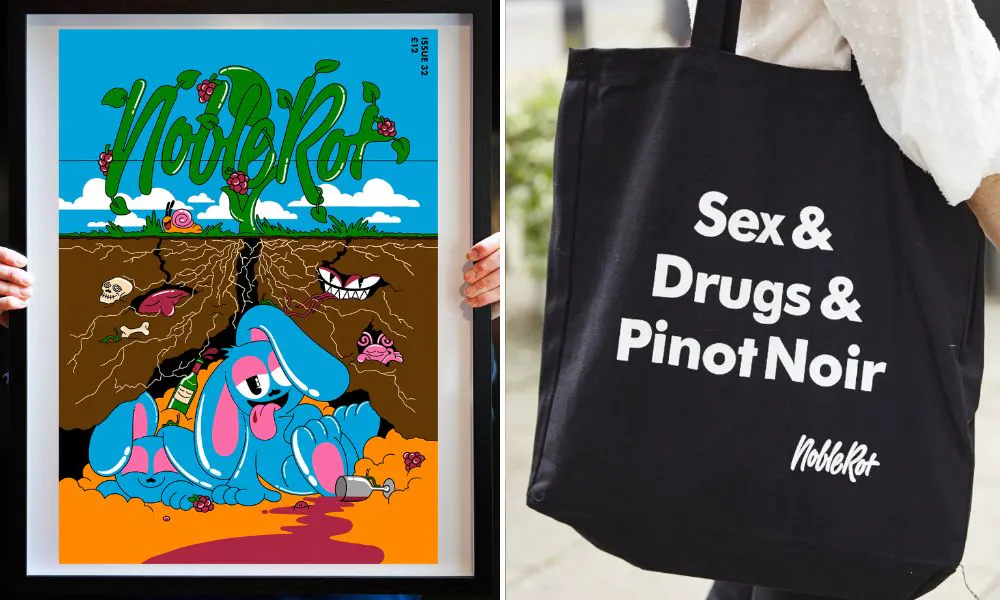 art print and tote bag