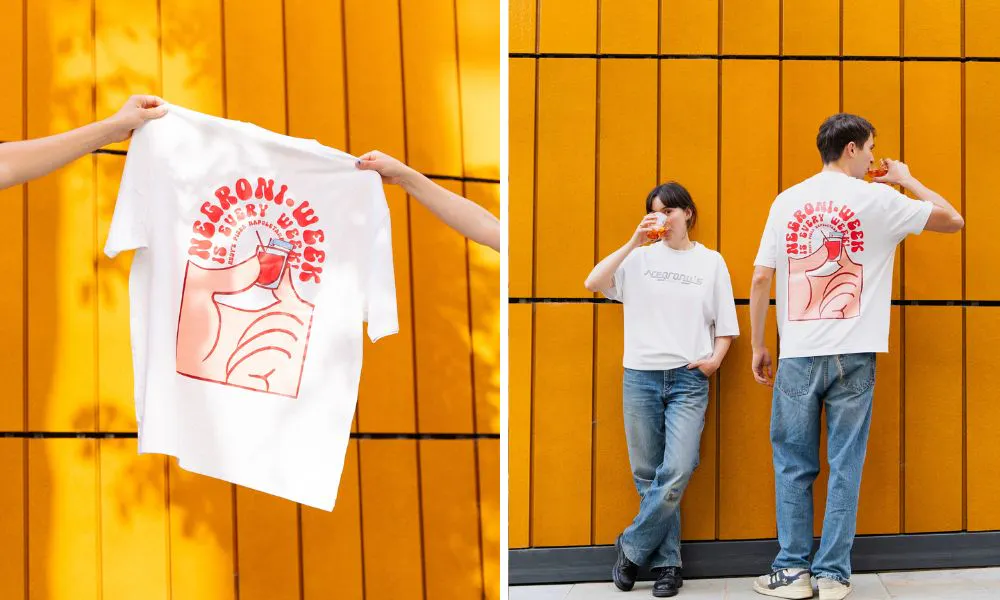 Rudy's x Negroni t shirt Instagram