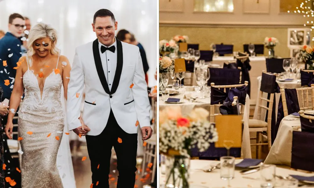 Couple just married
