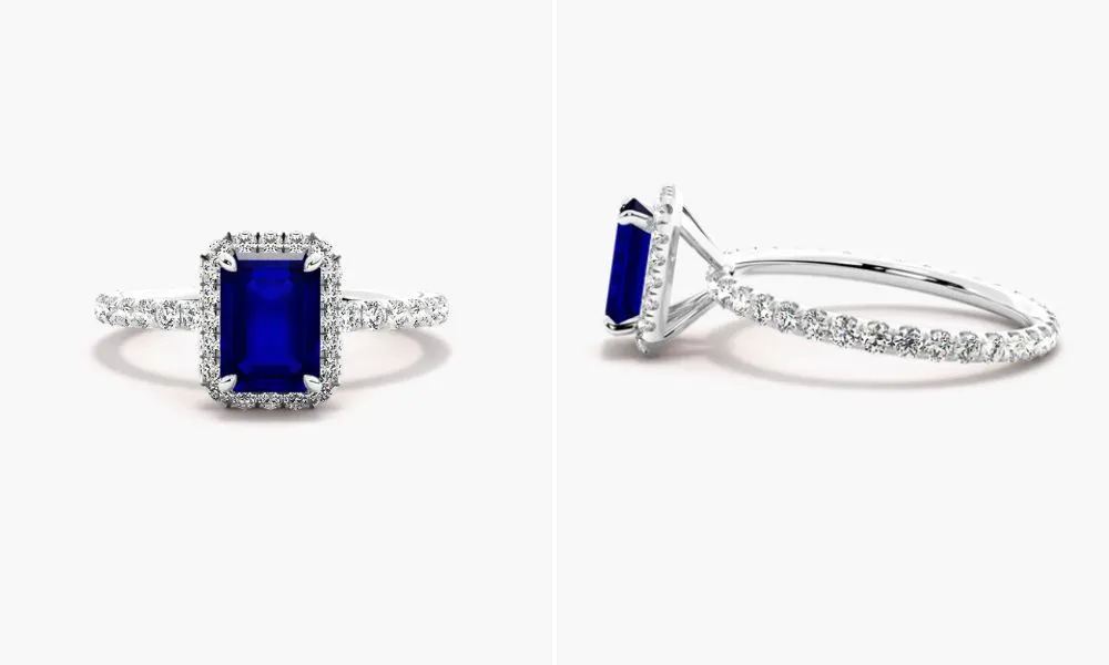 Sapphire engagement ring