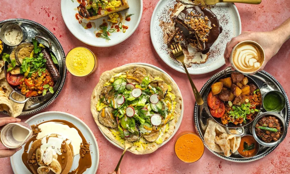 vegan spread at mildreds
