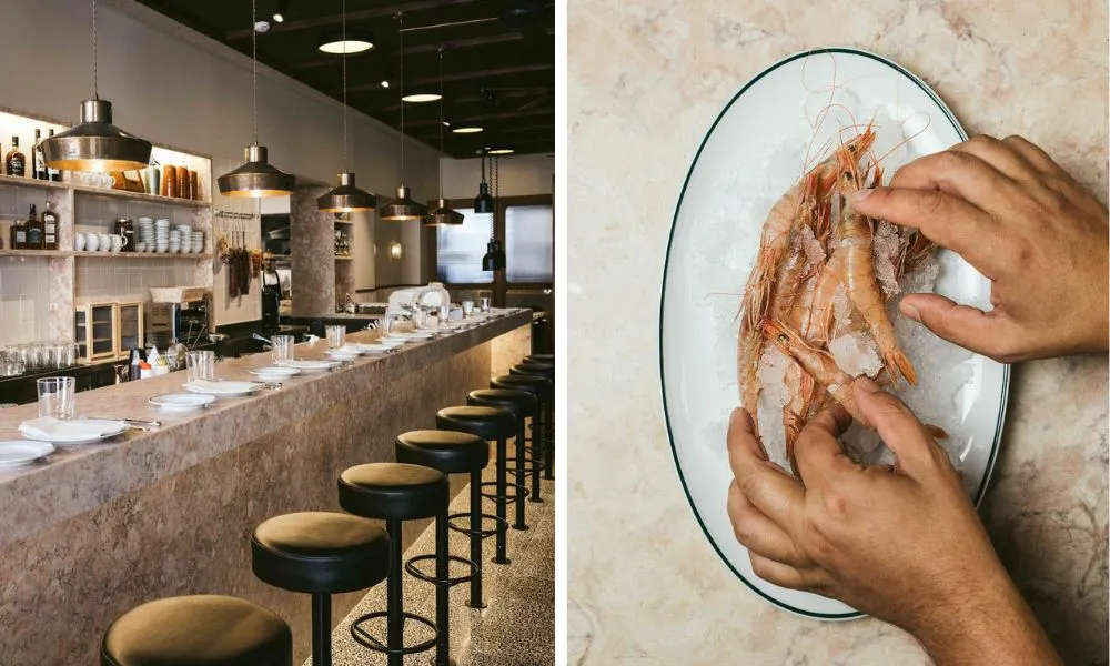 Interiors and prawns