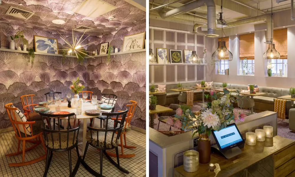 Pastel private dining spaces at The Anthologist