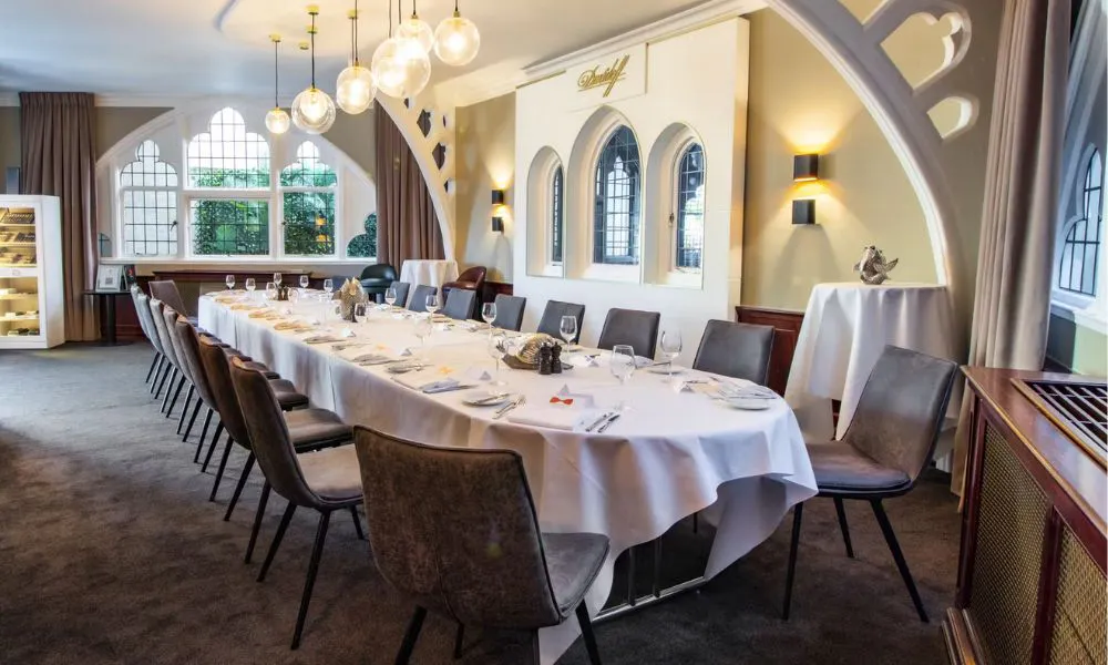 chic private dining room at Mosimann's