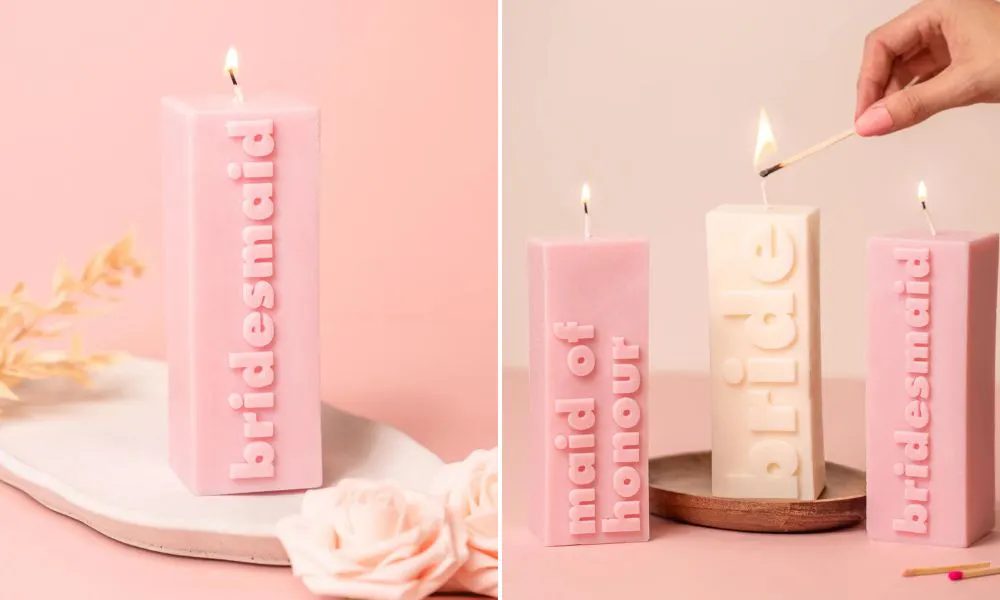 Team Hen Brides maid candle 