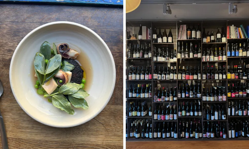 wine collection at 107