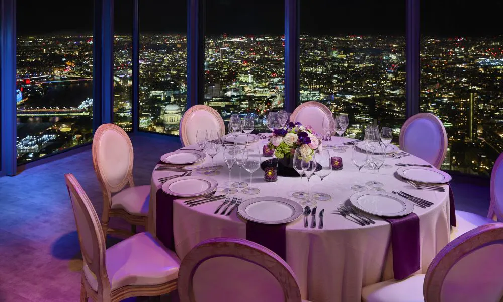 Wedding table at Horizon 22