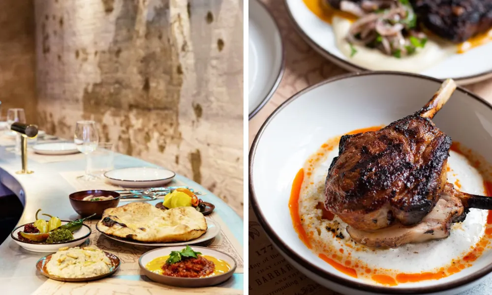 middle eastern dishes at the barbary