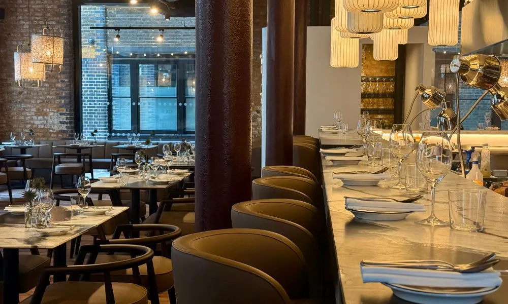 the counter at osteria angelina
