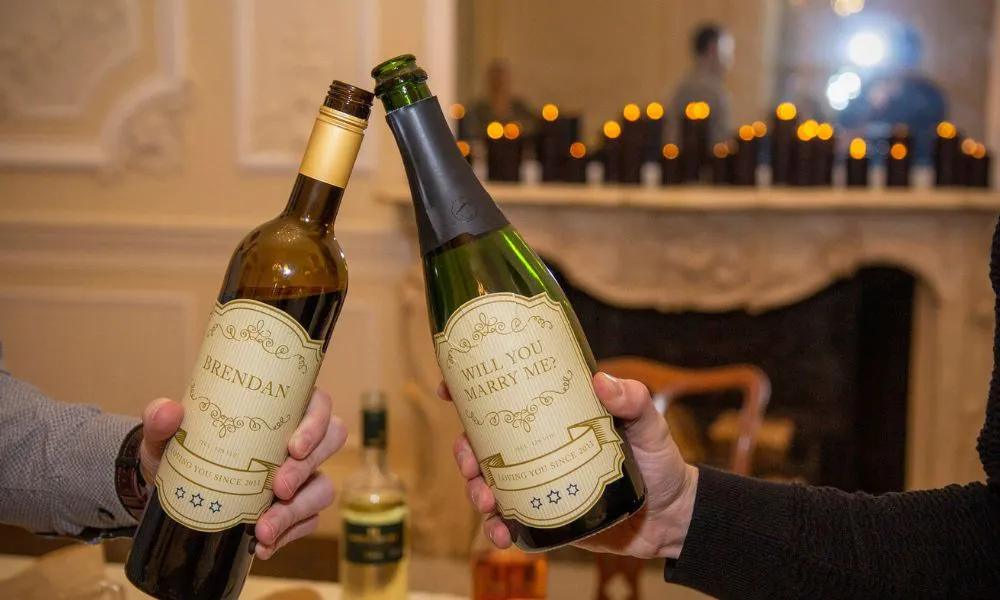two bottles of wine 