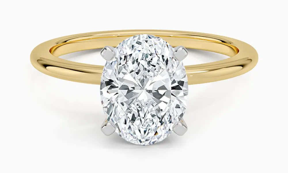 Four-Prong Comfort Fit Engagement Ring