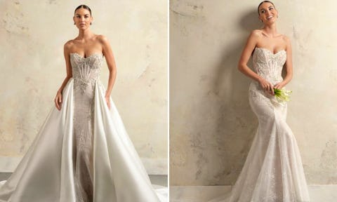 11 best convertible wedding dresses that offer two styles in one