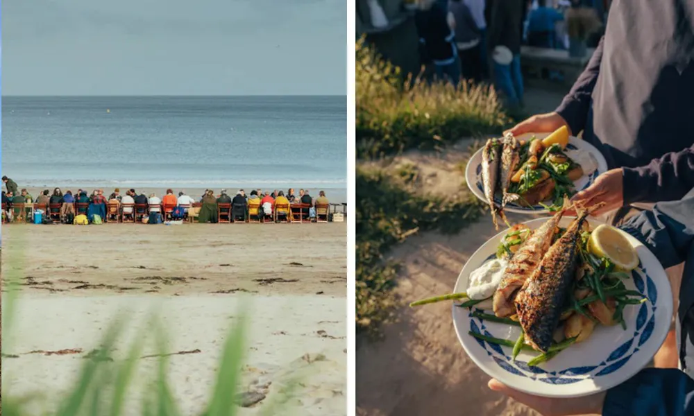Banqueting on the beach 