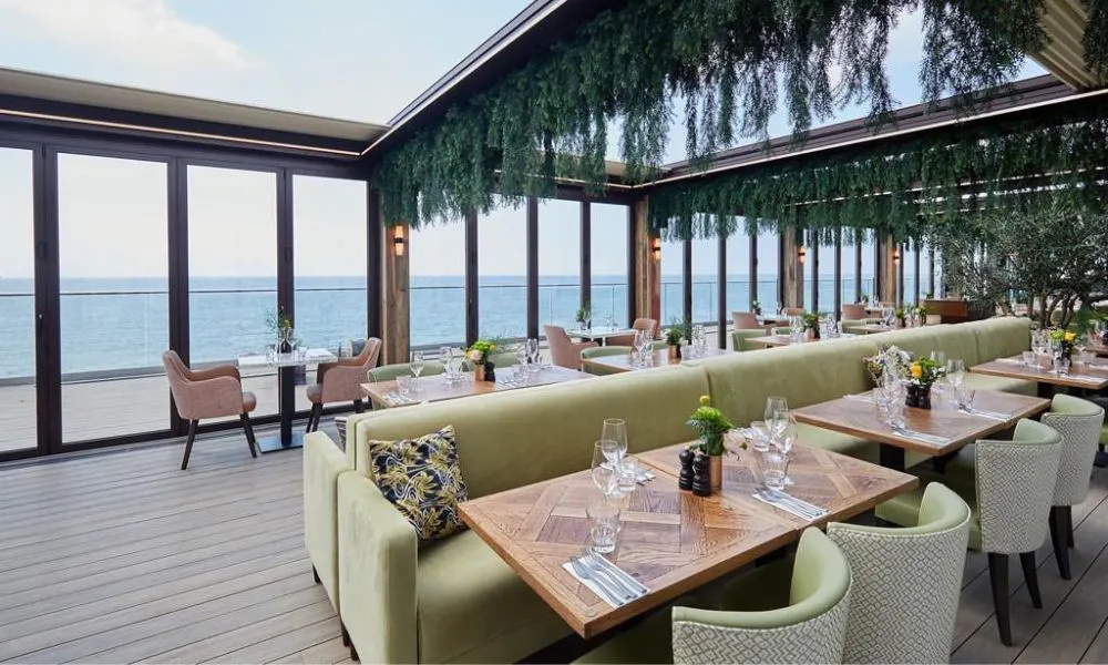 the roof terrace at Rockwater Hove
