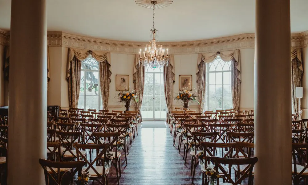 A wedding reception at North Cadbury Court