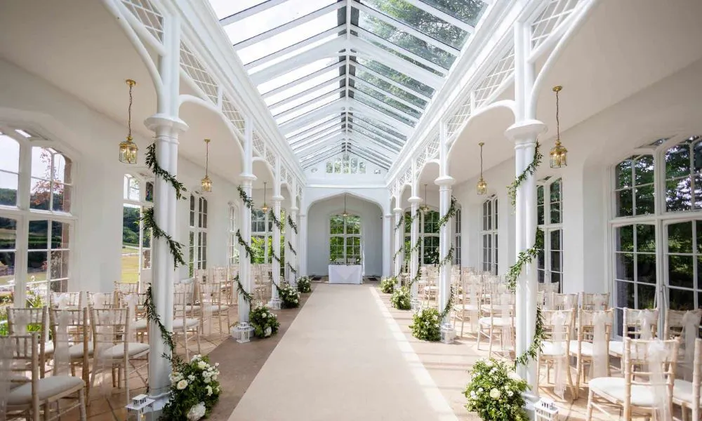 a conservatory-style wedding venue