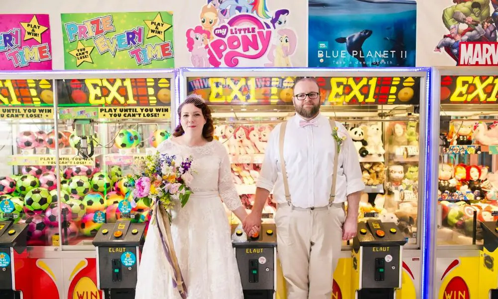 Couple getting married at The Grand Pier