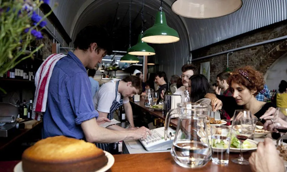 guests at at a busy bar