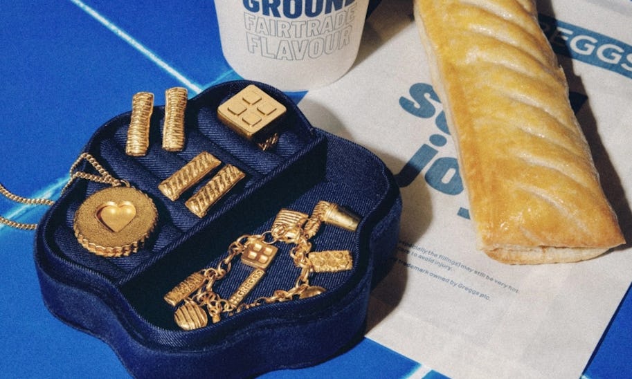 Greggs launches 22-carat gold jewellery collection