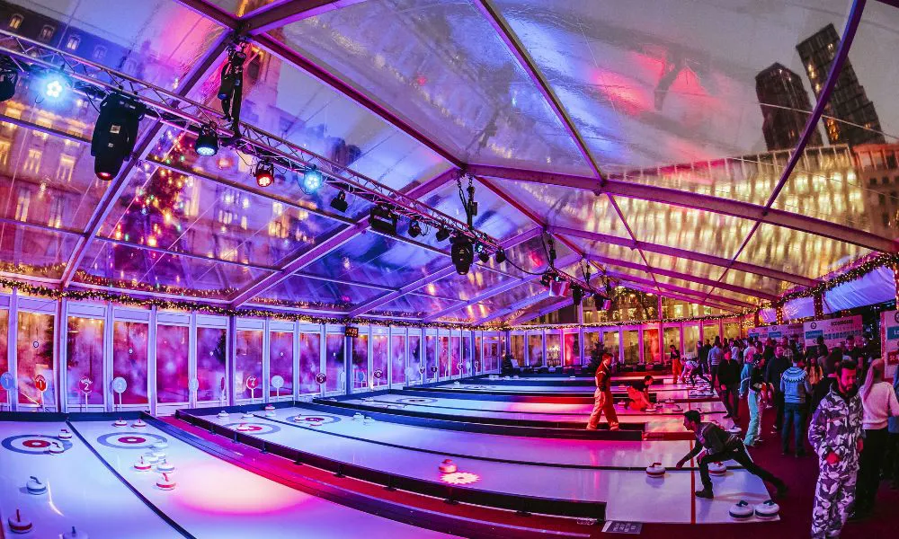 The lanes at The curling club