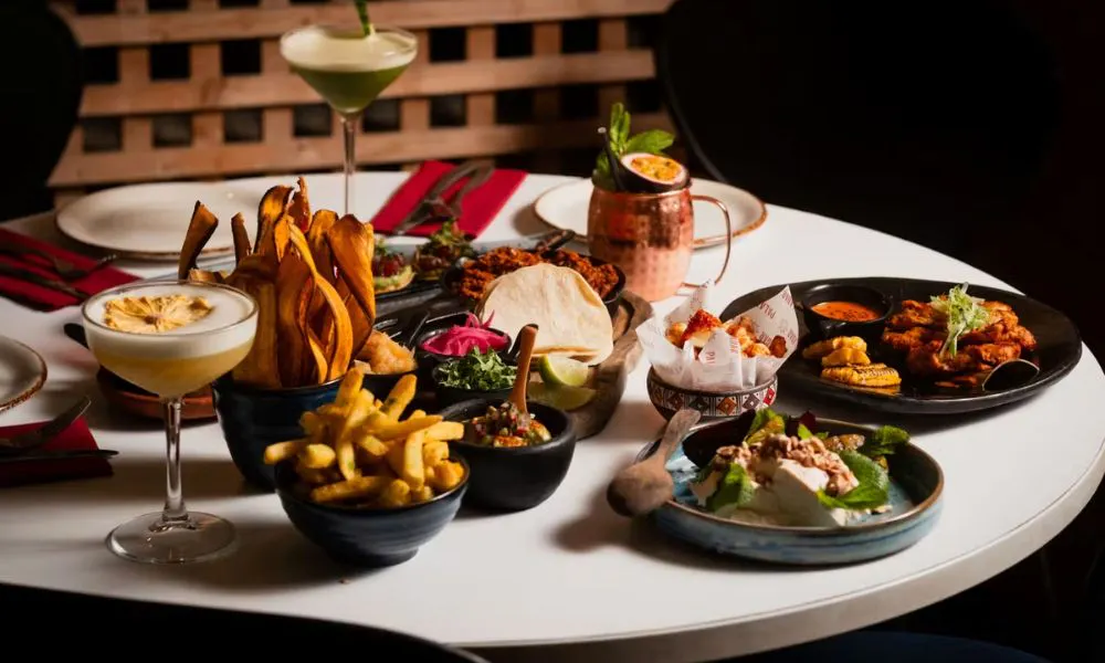 A table covered with Latin American small plates