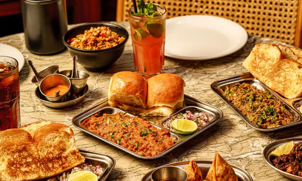 Dishoom signature dishes on table