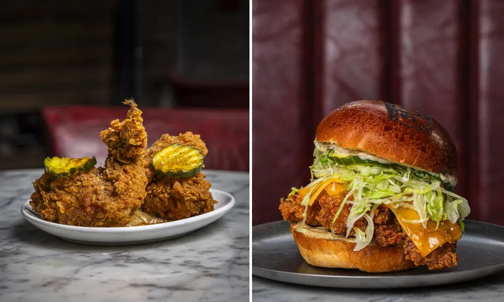FOWL fried chicken and byrger
