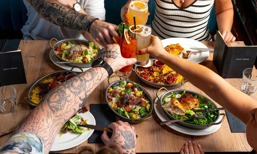 diner comfort food at dirty bones