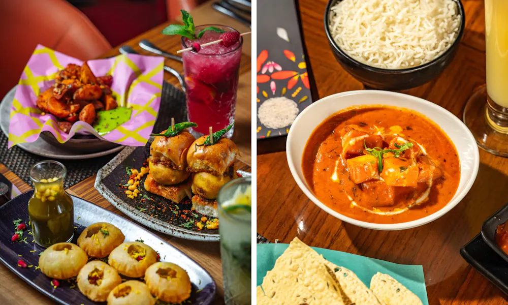 butter chicken and thali at masala zone