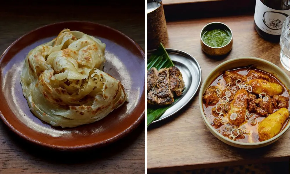 Butter roti and a curry