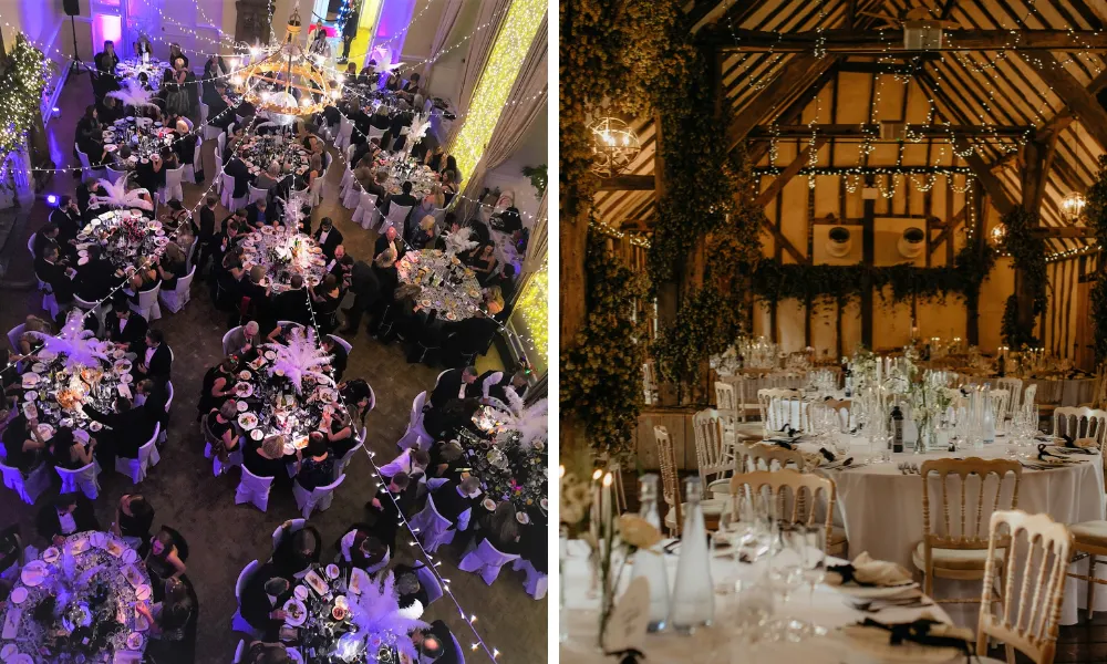 fairy lit christmas wedding venues