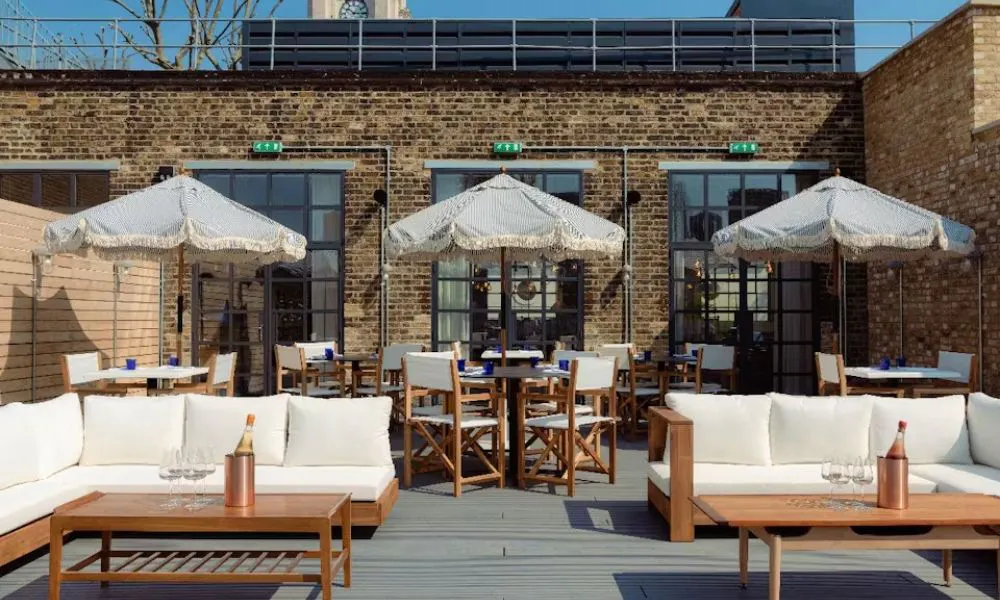 sunny rooftop at cafe mission
