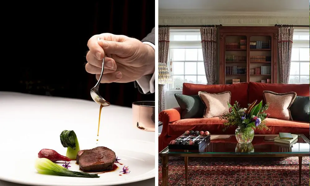 Meat dish and bedroom