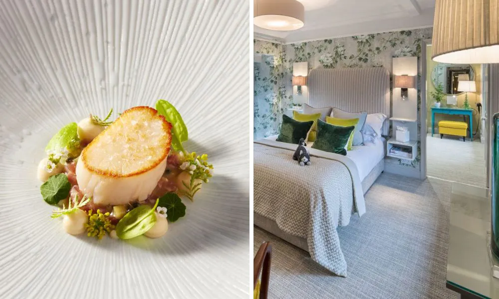 Scallop dish and bedroom