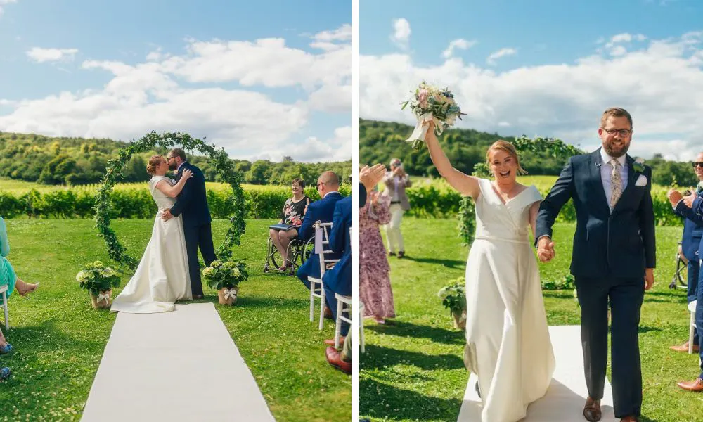 Ceremony at Denbies wine estate