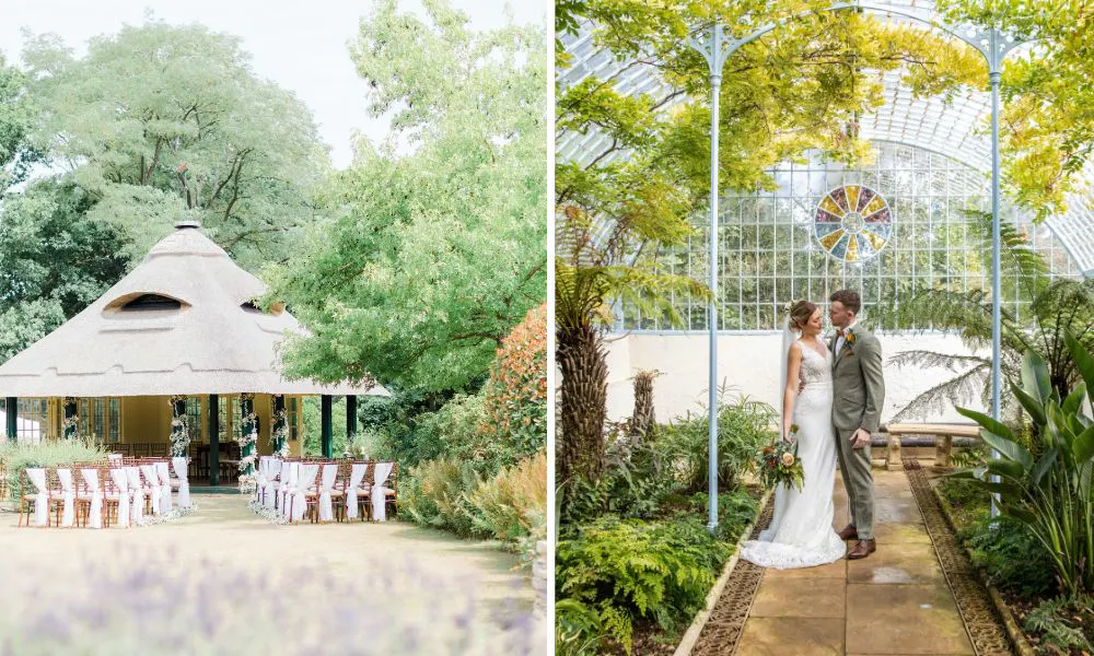 summer house and gardens