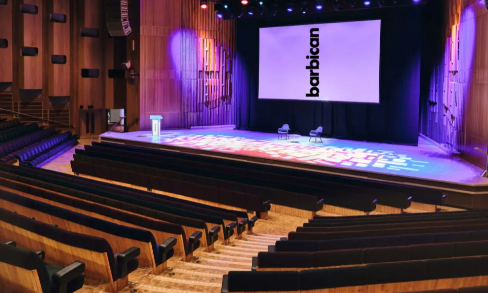 the conference theatre at the barbican