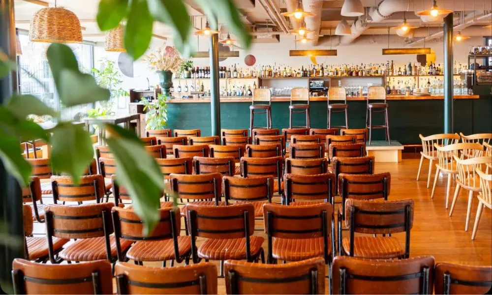 chair layout at a conference at the conduit