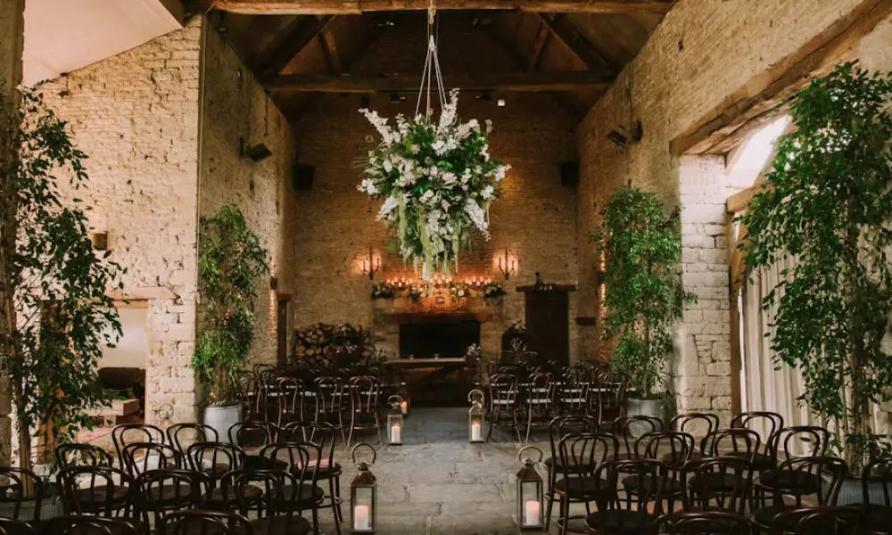 The aisle at Cripps Barn