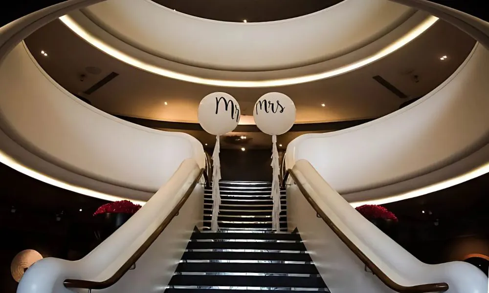 Staircase made to look like a plane staircase