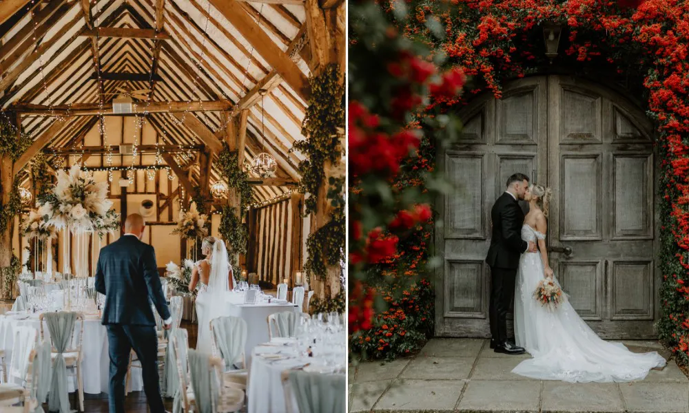 Rustic barn space at Winters Barns