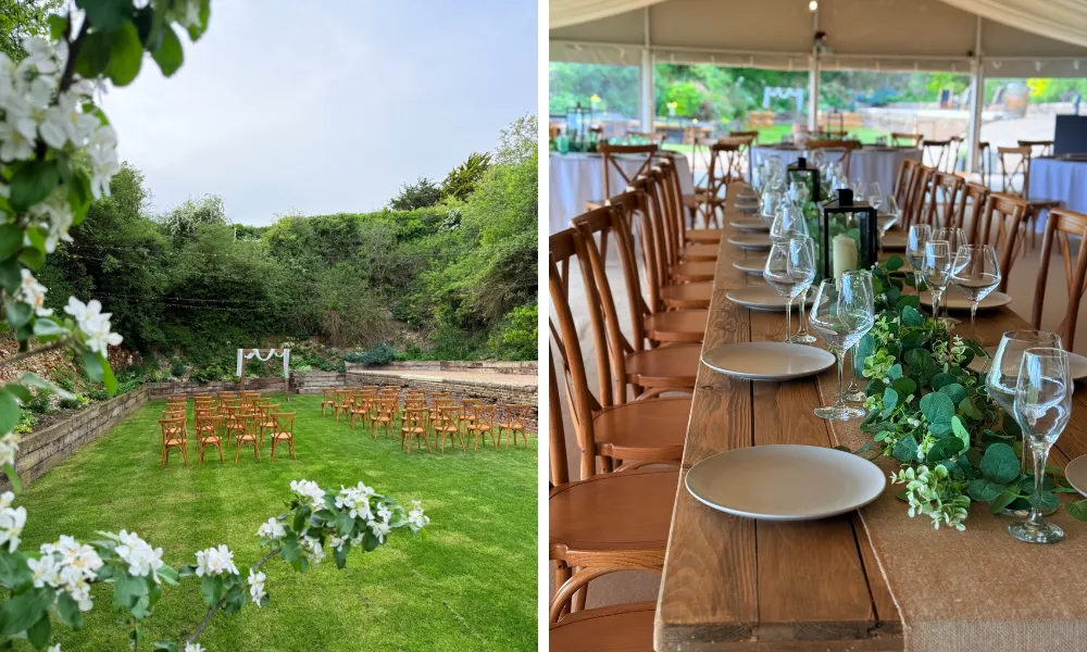 outdoor ceremonies at devil's dyke farm