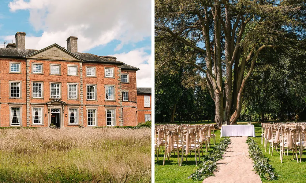 outdoor wedding at ansty hall