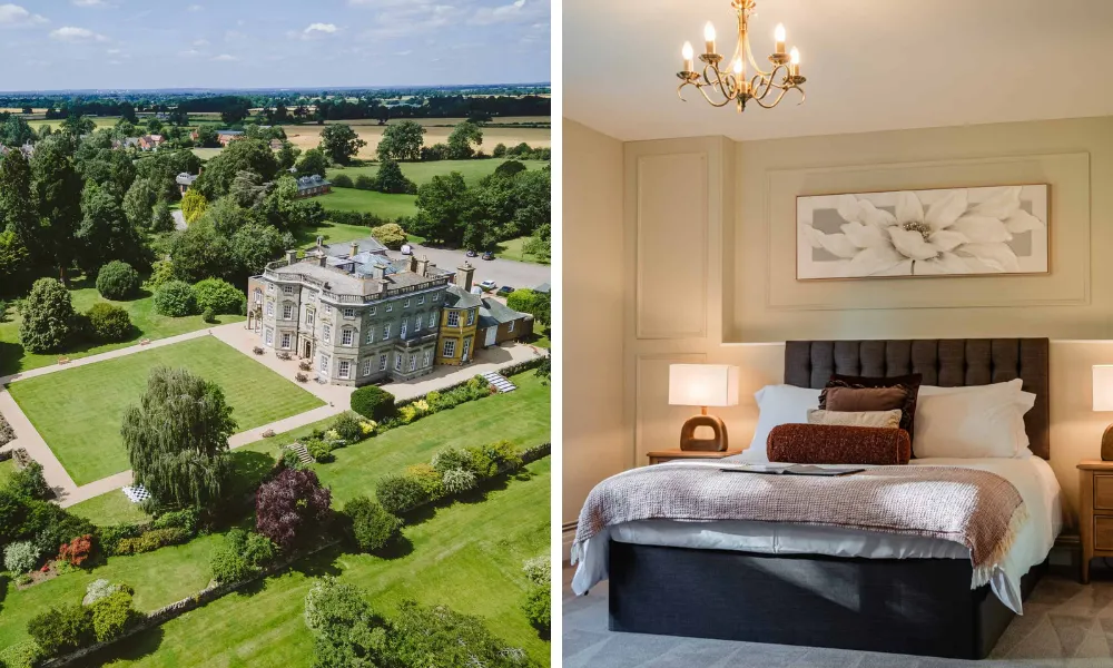 bourton hall from above