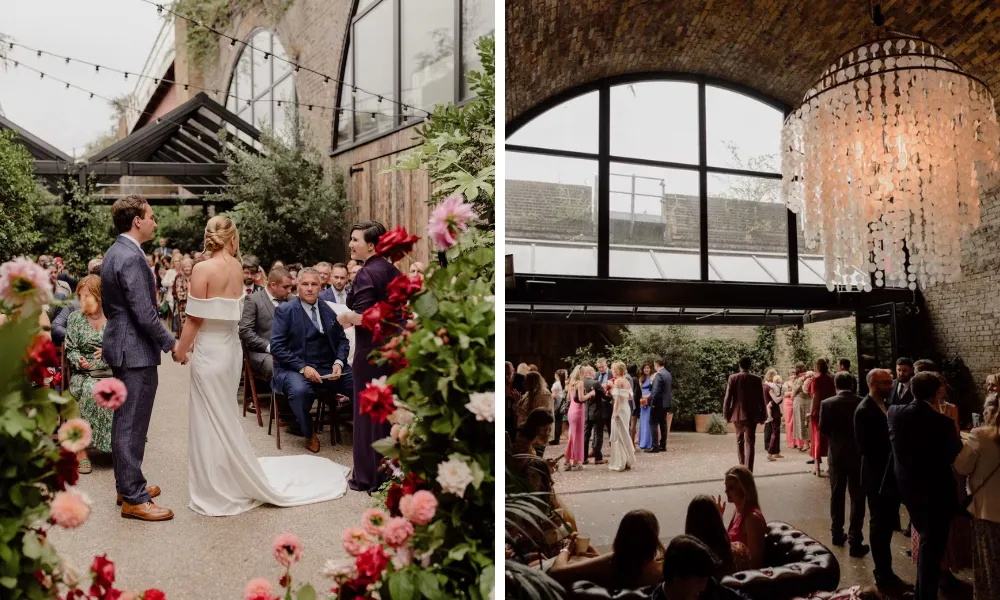 Industrial style railway arch venue with outdoor area