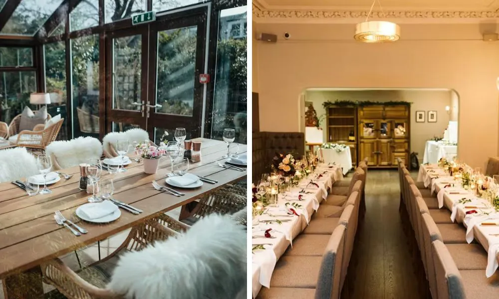 Two small wedding breakfast options at The Roseate