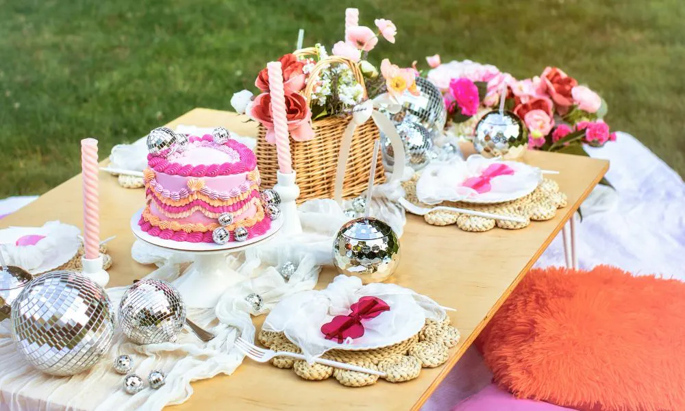 a picnic in the park setup