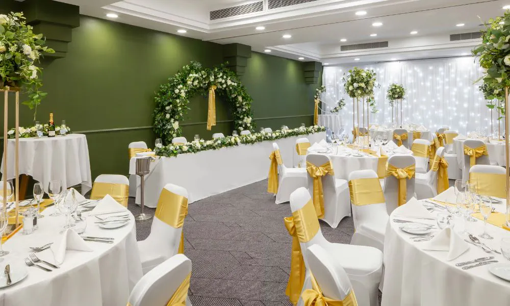 Dressed wedding space